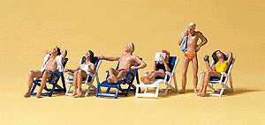 590-10431 HO RECREATION & SPORTS SUNBATHERS ON FOLDING CHAIRS