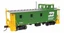920-103255 HO BN 30' STYLE WOOD CABOOSE W/ OFFSET COUPOLA # 11105