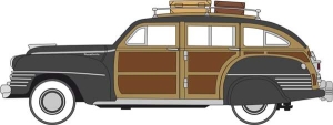 553-87CB42004 HO 1942 CHRYSIER TOWN & COUNTRY STATION WAGON [WOODY W/BLACK]