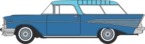 553-87CN57009 HO 1957 CHEV NOMAD 2 DOOR STATION WAGON [BLUE]