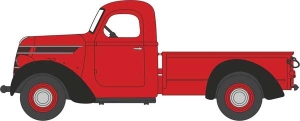 553-87ID38001 HO 1937-1940 INTERNATIONAL D-2 PICKUP TRUCK [RED-BLACK]