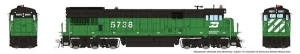 606-43503 HO BN #5752 GE U33C DCC