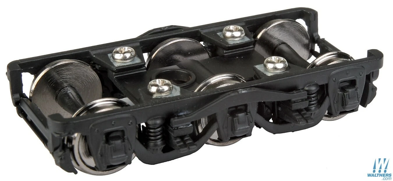 920-2204 HO HEAVYWEIGHT 6-WHEEL METAL PASSENGER TRUCK W/RP-25