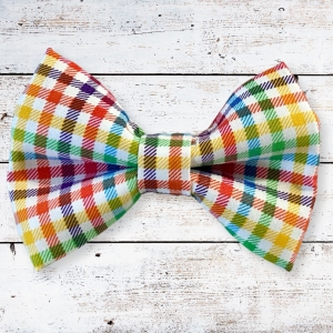 Bow Tie - Rainbow Plaid