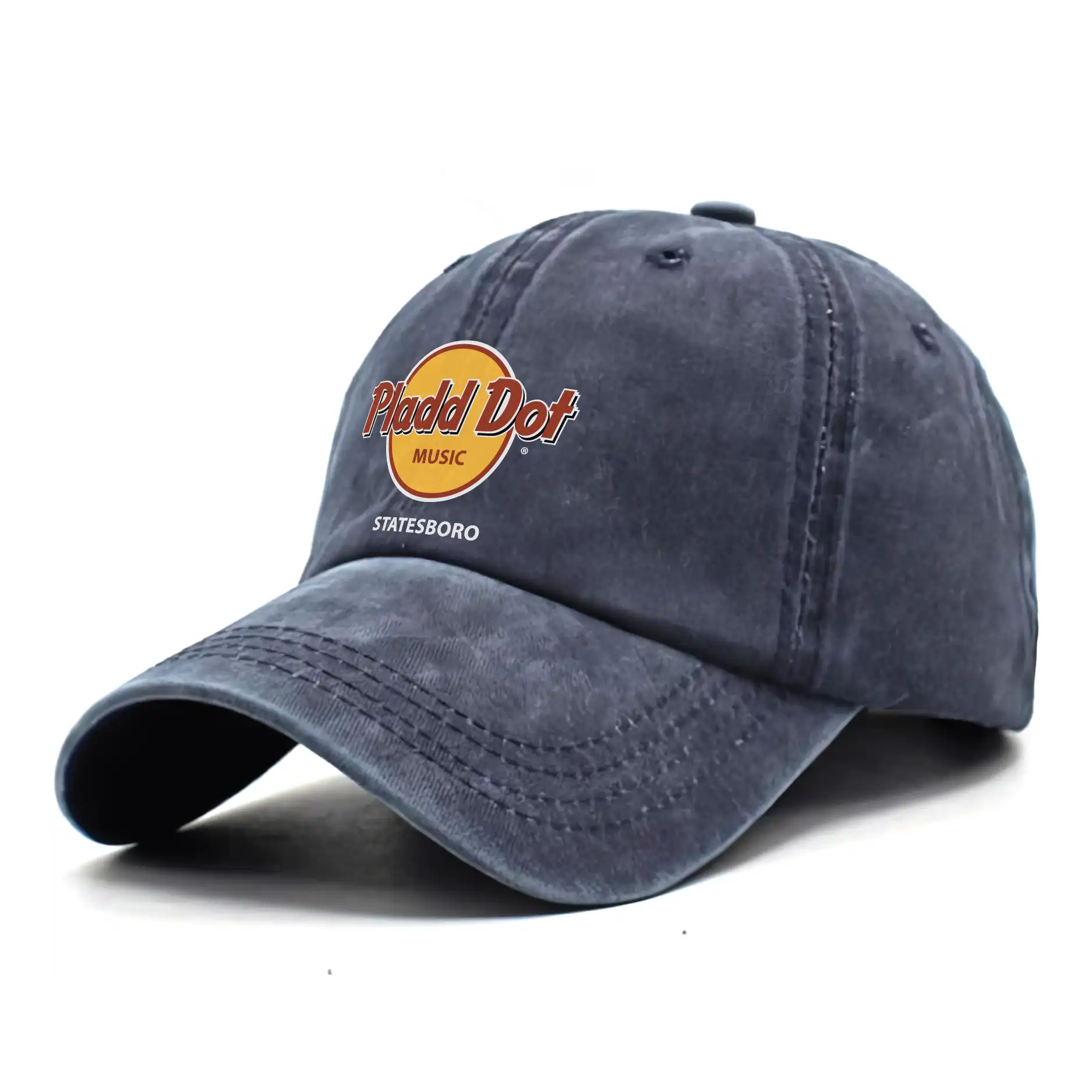 Pladd Dot Music "Cafe" Dad Hat Washed Denim