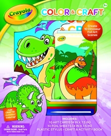 Color & Craft: Create 10 Dinosaur Foil Art Scenes