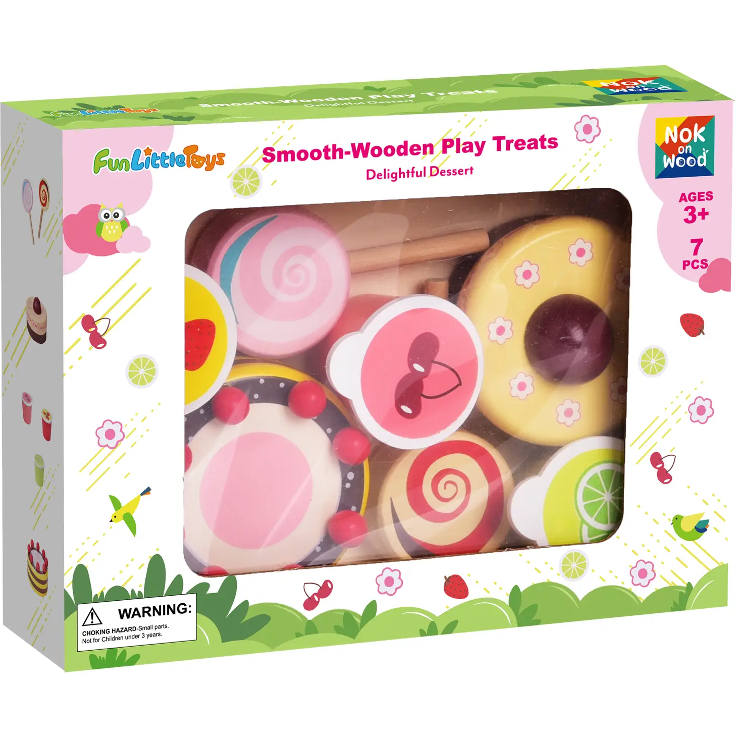 Wooden Dessert Play Set