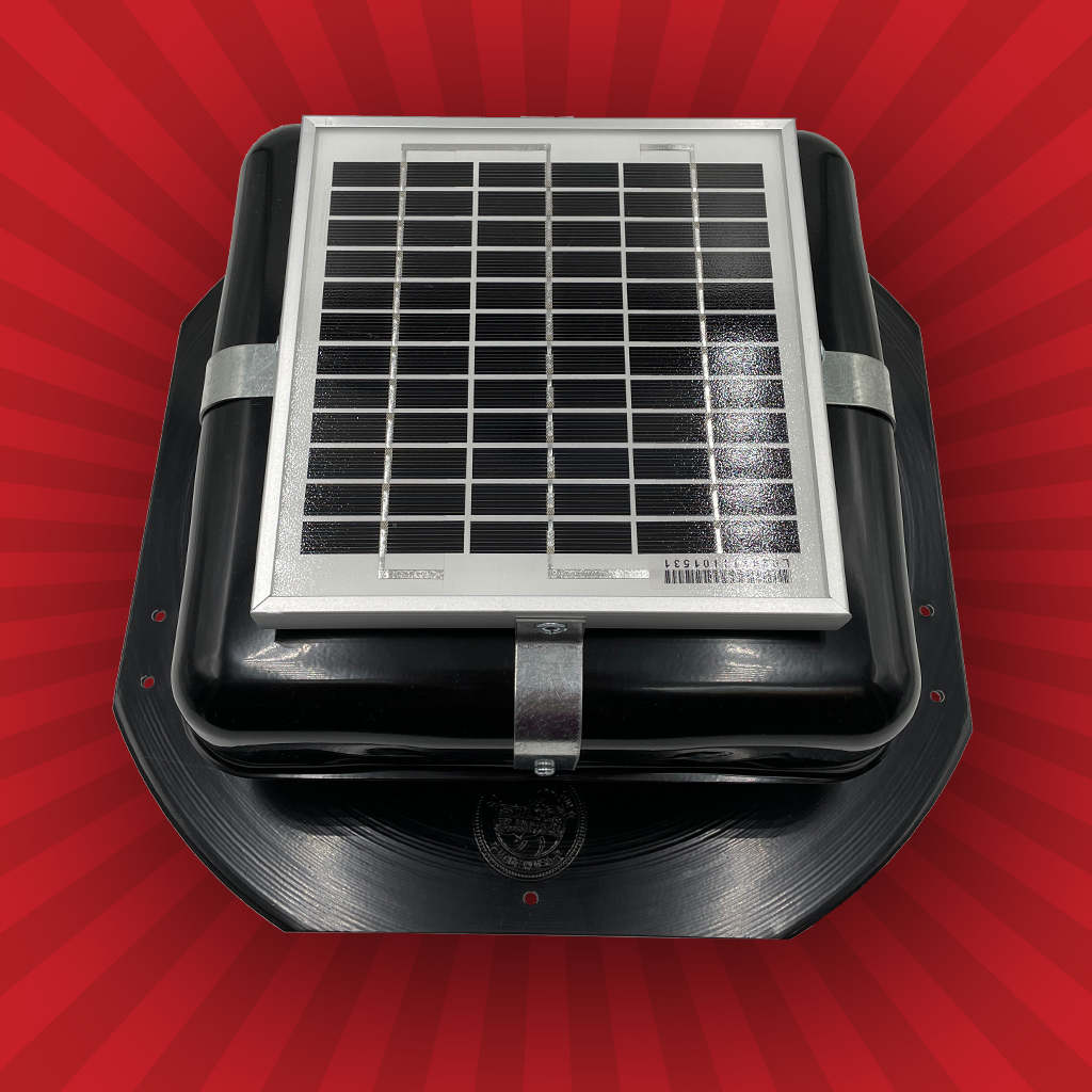 RV Solar Powered Ceiling Vent with Fan - RecPro